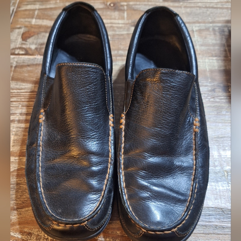 Cole Haan Tucker Venetian Black Slip on‎ Leather Loafers CO3557 Mens Size 11.5M
